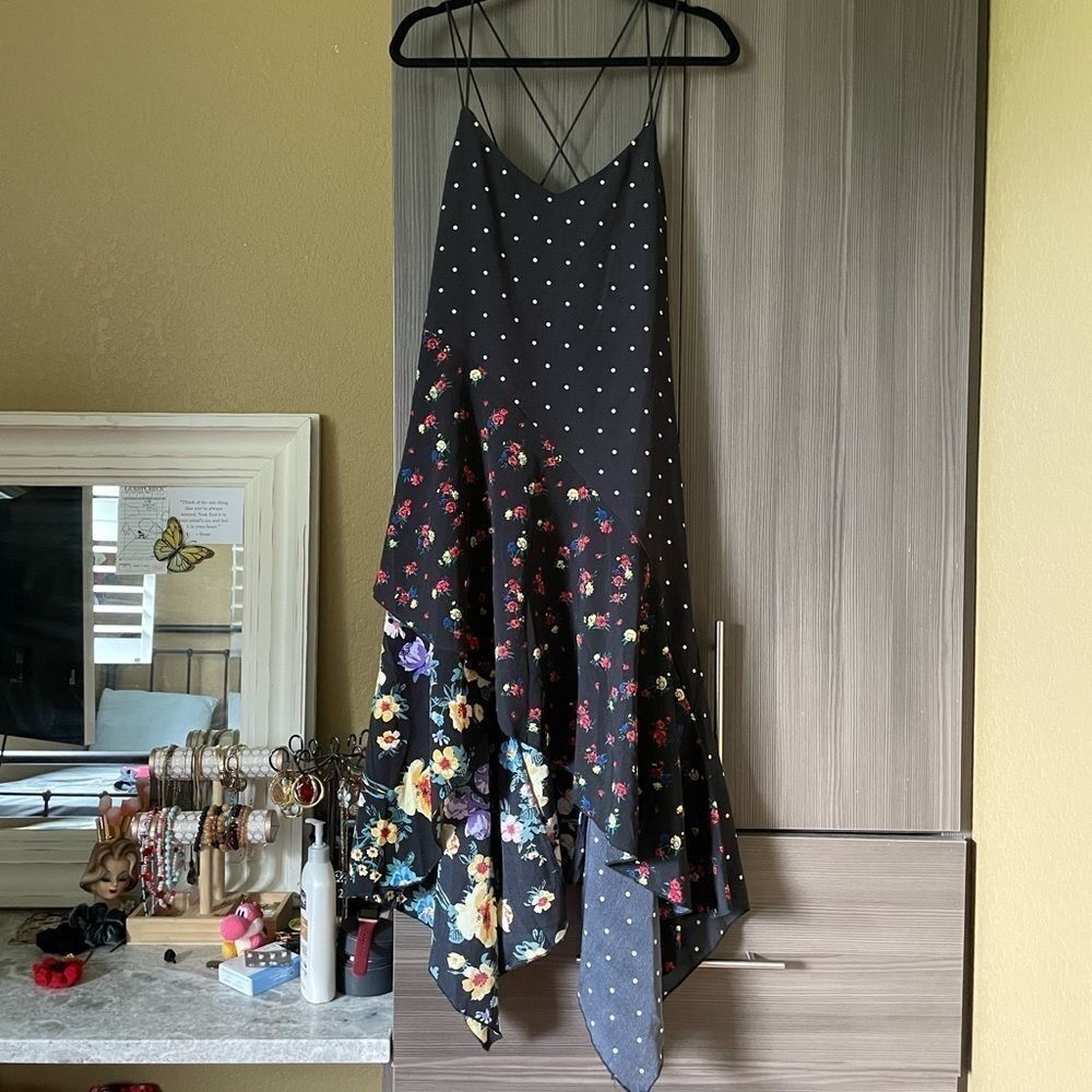 Few Moda Color-blocked Patterned Maxi Dress - Picture 12 of 16